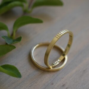 Alianzas personalizadas oro 18k
